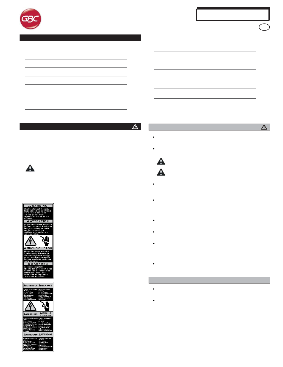 Advancedpunch | GBC AdvancedPunch User Manual | Page 3 / 50