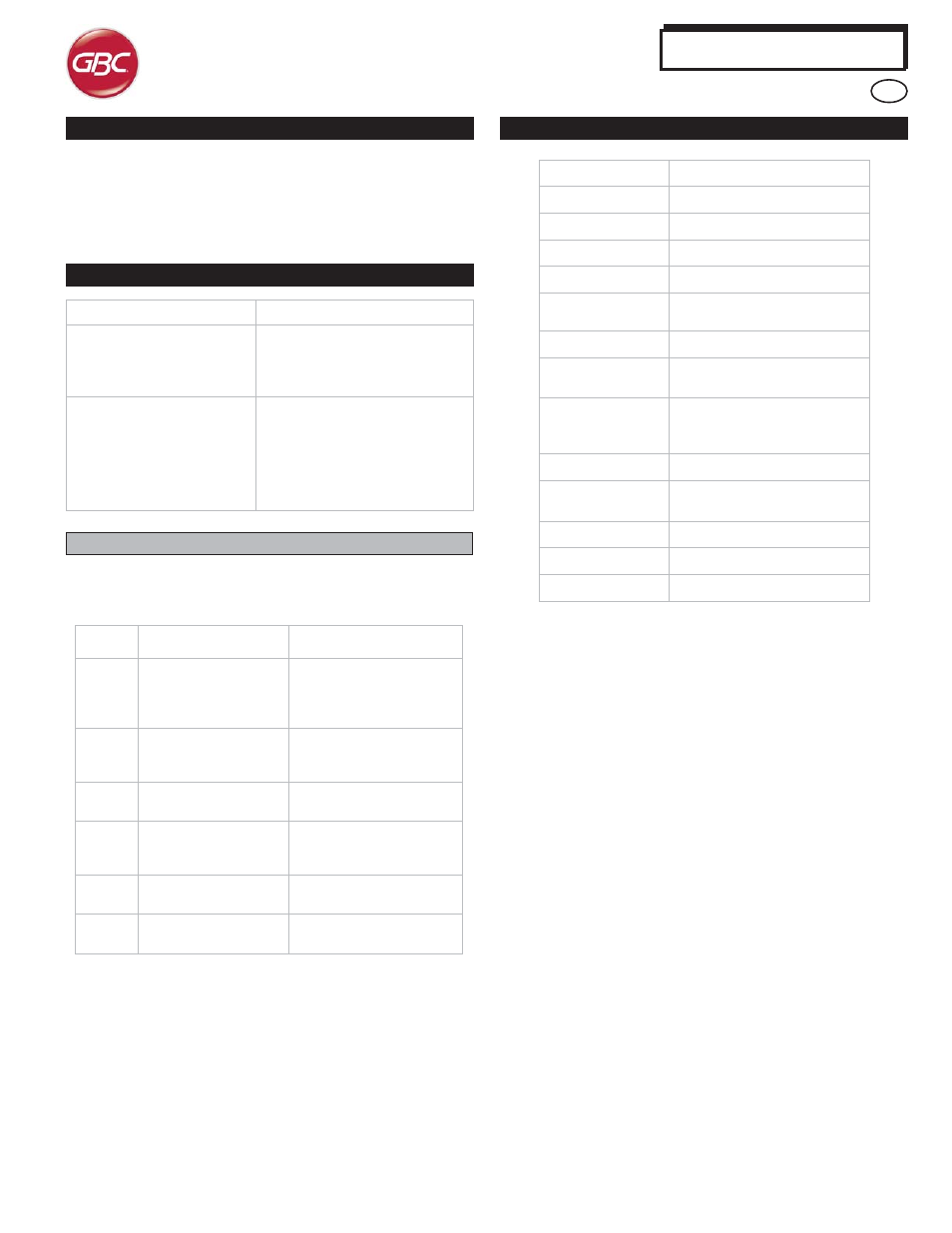 Advancedpunch | GBC AdvancedPunch User Manual | Page 8 / 50