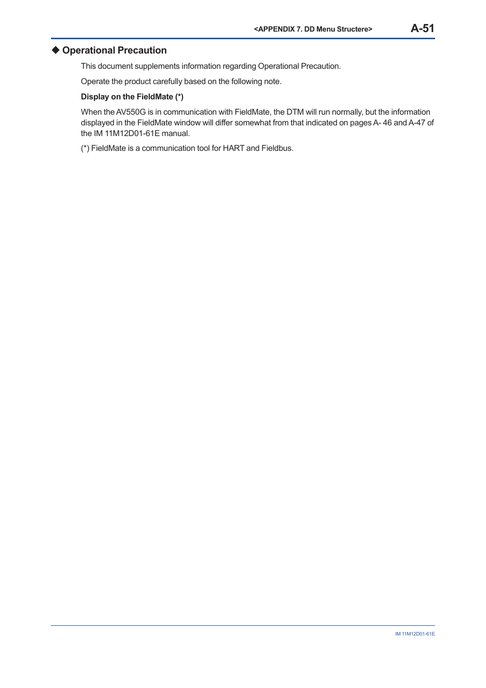 A-51 | Yokogawa Multi Channel Oxygen Analyzer System ZR22/AV550G User Manual | Page 100 / 103