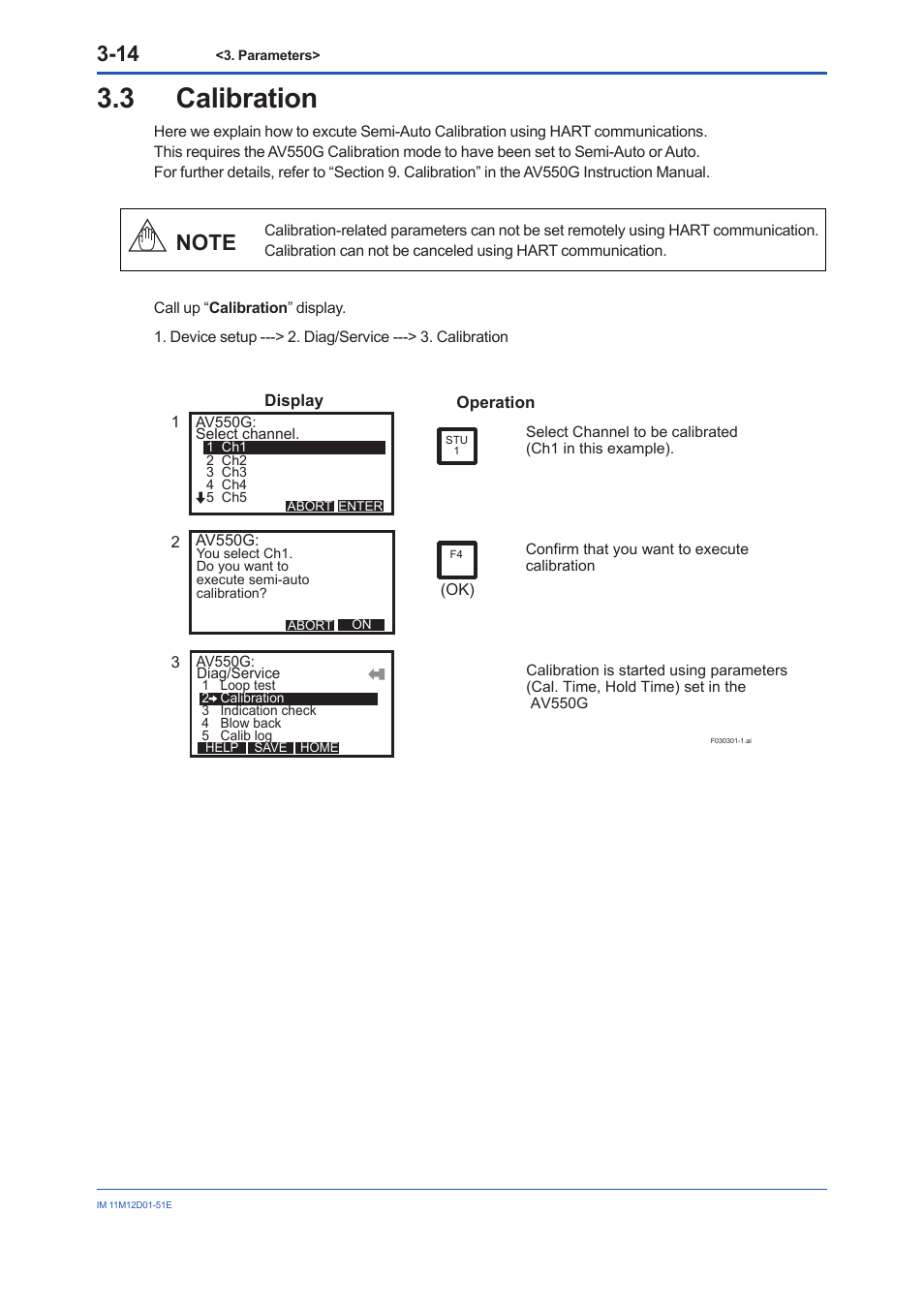 3 calibration, Calibration -14 | Yokogawa Multi Channel Oxygen Analyzer System ZR22/AV550G User Manual | Page 27 / 37