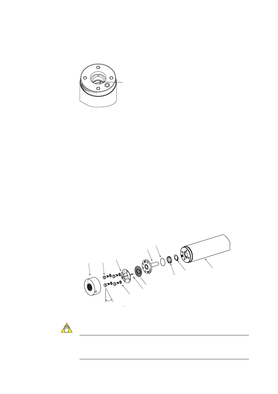 2 trend graphs, 1 trend graph screen, Caution | Figure 11.6 exploded view of sensor assembly | Yokogawa Multi Channel Oxygen Analyzer System ZR22/AV550G User Manual | Page 200 / 234