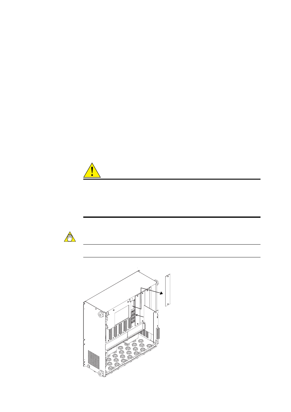 5 adding channel cards, Danger, Caution | Yokogawa Multi Channel Oxygen Analyzer System ZR22/AV550G User Manual | Page 208 / 234