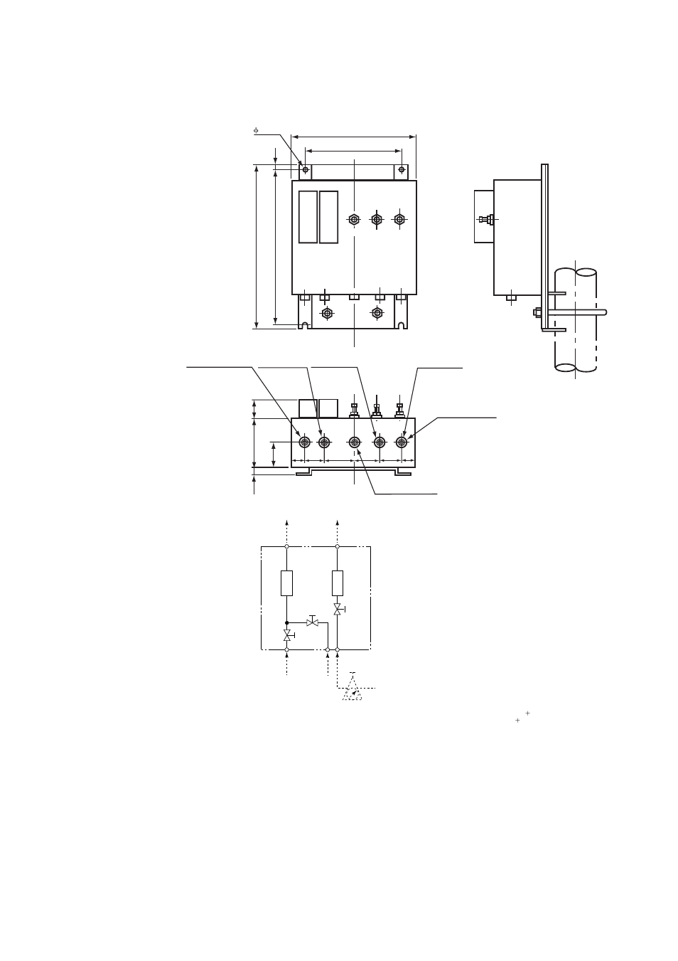 20 • external dimensions | Yokogawa Multi Channel Oxygen Analyzer System ZR22/AV550G User Manual | Page 39 / 234