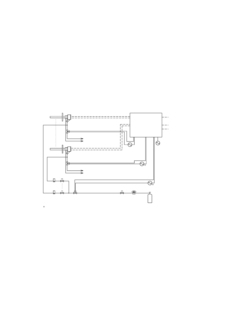 10 model zr22a heater assembly, 4 installation of za8f flow setting unit, 1 location | 2 mounting of za8f flow setting unit, Figure 4.13 typical piping for purging | Yokogawa Multi Channel Oxygen Analyzer System ZR22/AV550G User Manual | Page 79 / 234