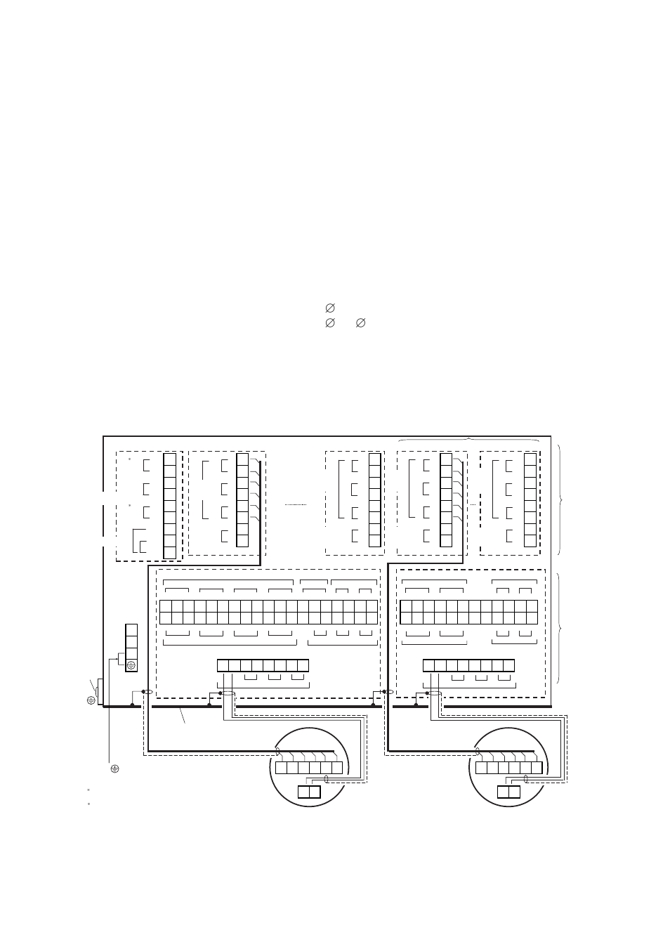 3 piping for the reference gas, 4 piping to the high temperature probe adapter, 2 wiring holes | Yokogawa Multi Channel Oxygen Analyzer System ZR22/AV550G User Manual | Page 84 / 234