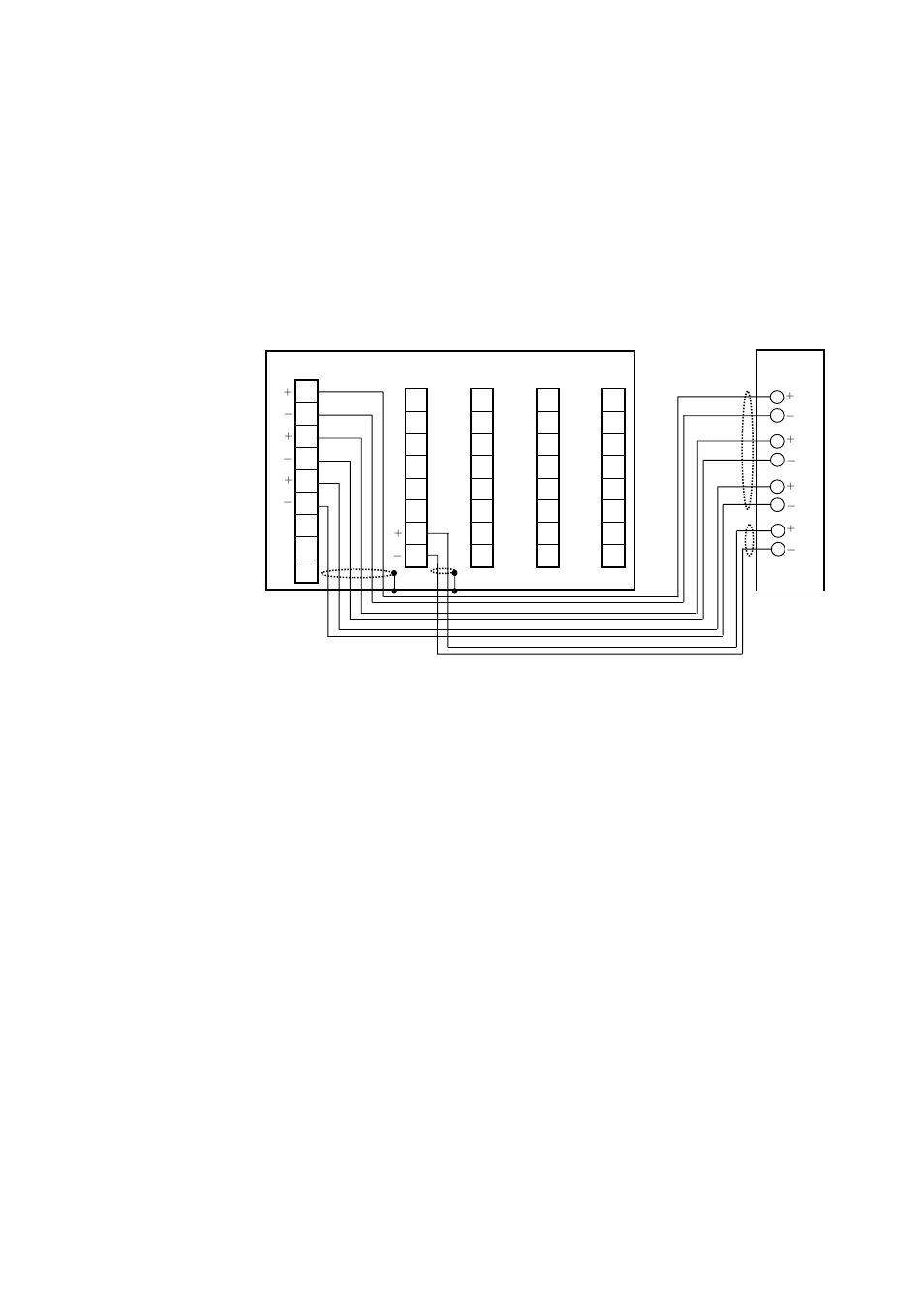 3 piping for the reference gas, 4 piping to the high temperature probe adapter, 5 piping for blowback | 6 piping for indication check | Yokogawa Multi Channel Oxygen Analyzer System ZR22/AV550G User Manual | Page 92 / 234