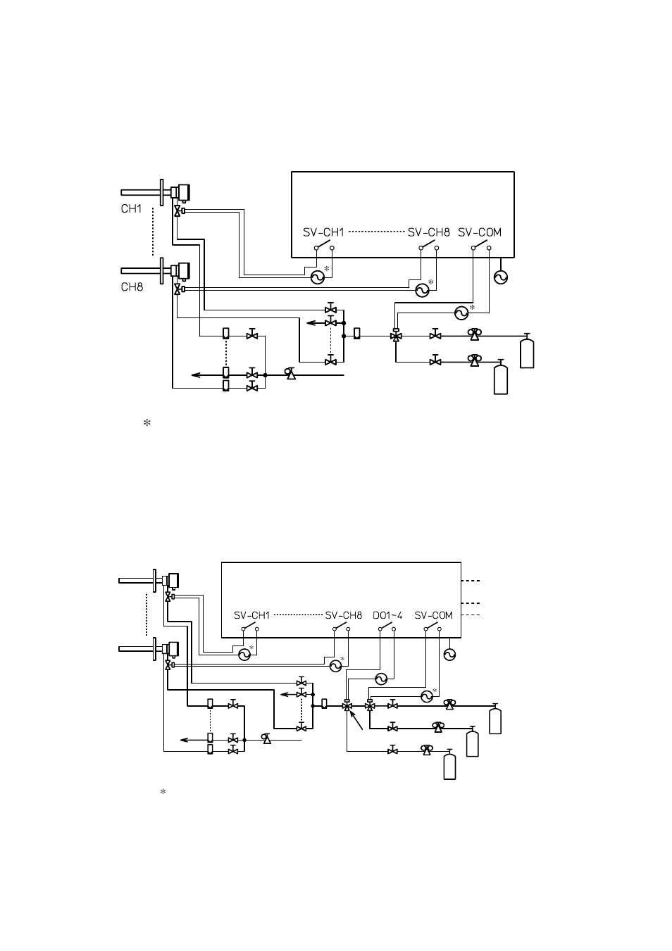 3 wiring and piping examples, 1 wiring and piping for automatic calibration, Averaging converter (av550g) | Yokogawa Multi Channel Oxygen Analyzer System ZR22/AV550G User Manual | Page 96 / 234