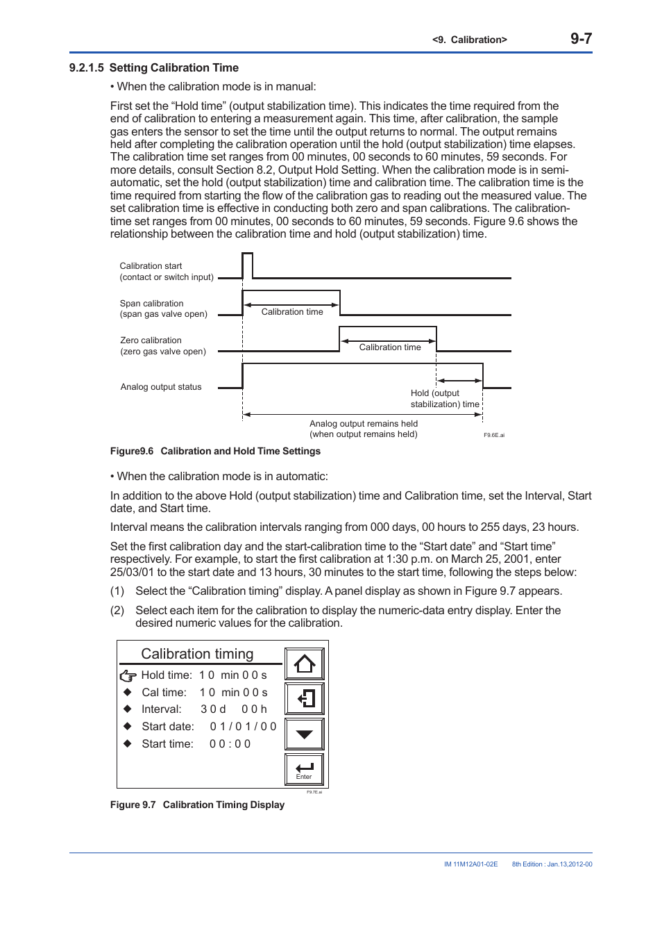 Calibration timing | Yokogawa Integral Oxygen Analyzer ZR202 User Manual | Page 135 / 190