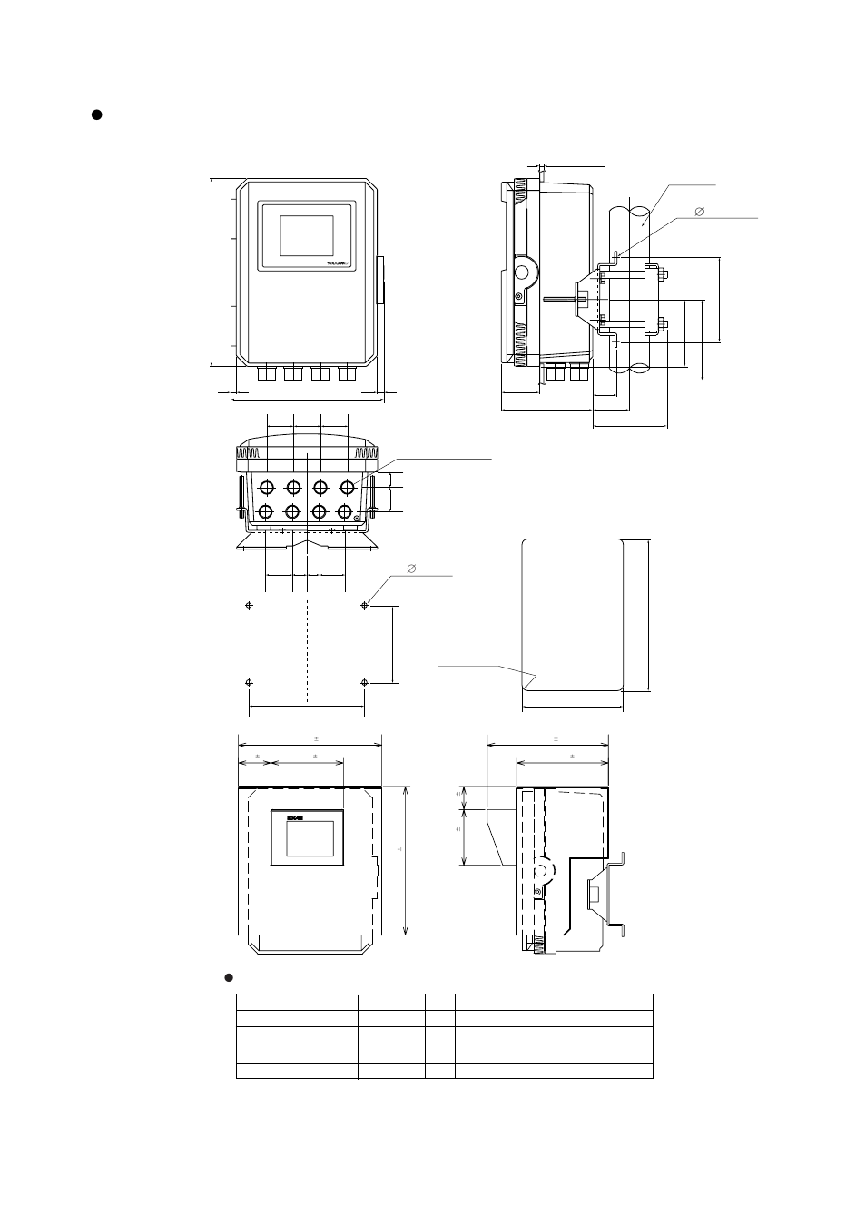 16 ᭹ external dimensions | Yokogawa Single Channel Oxygen Analyzer System ZR22/ZR402 User Manual | Page 35 / 205