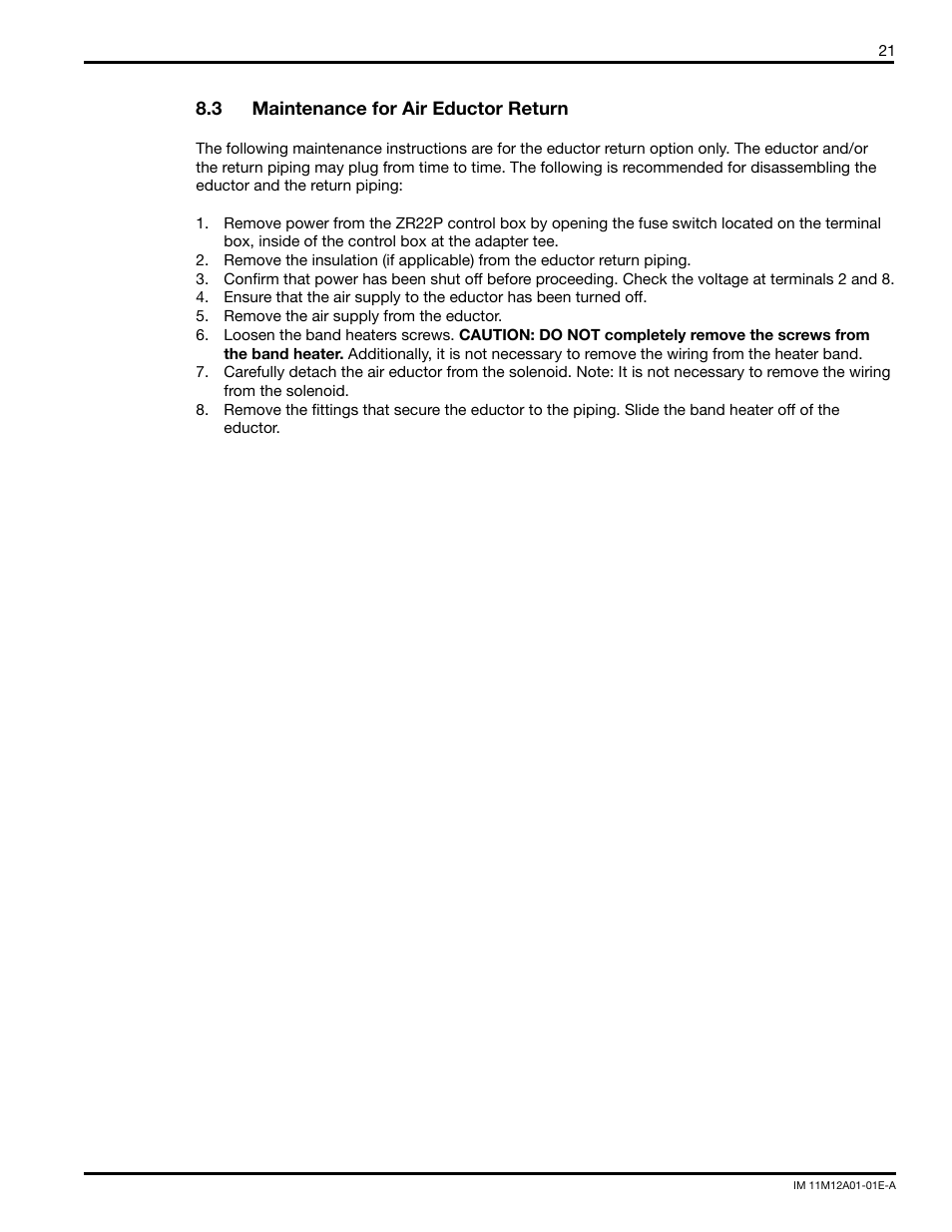 Yokogawa Single Channel Oxygen Analyzer System ZR22/ZR402 User Manual | Page 21 / 34