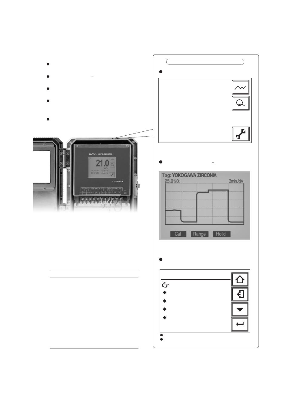 2 zr402g converter, Checking piping and wiring connections -1, Commissioning | O -output1 21.0%h, O -output2 | Yokogawa Single Channel Oxygen Analyzer System ZR22/ZR402 User Manual | Page 90 / 204