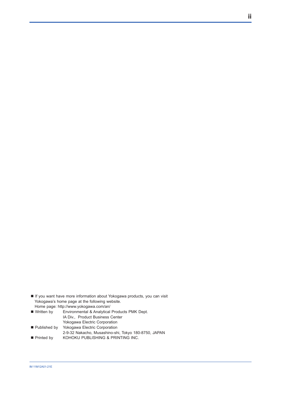 Yokogawa Integral Oxygen Analyzer ZR202 User Manual | Page 21 / 21