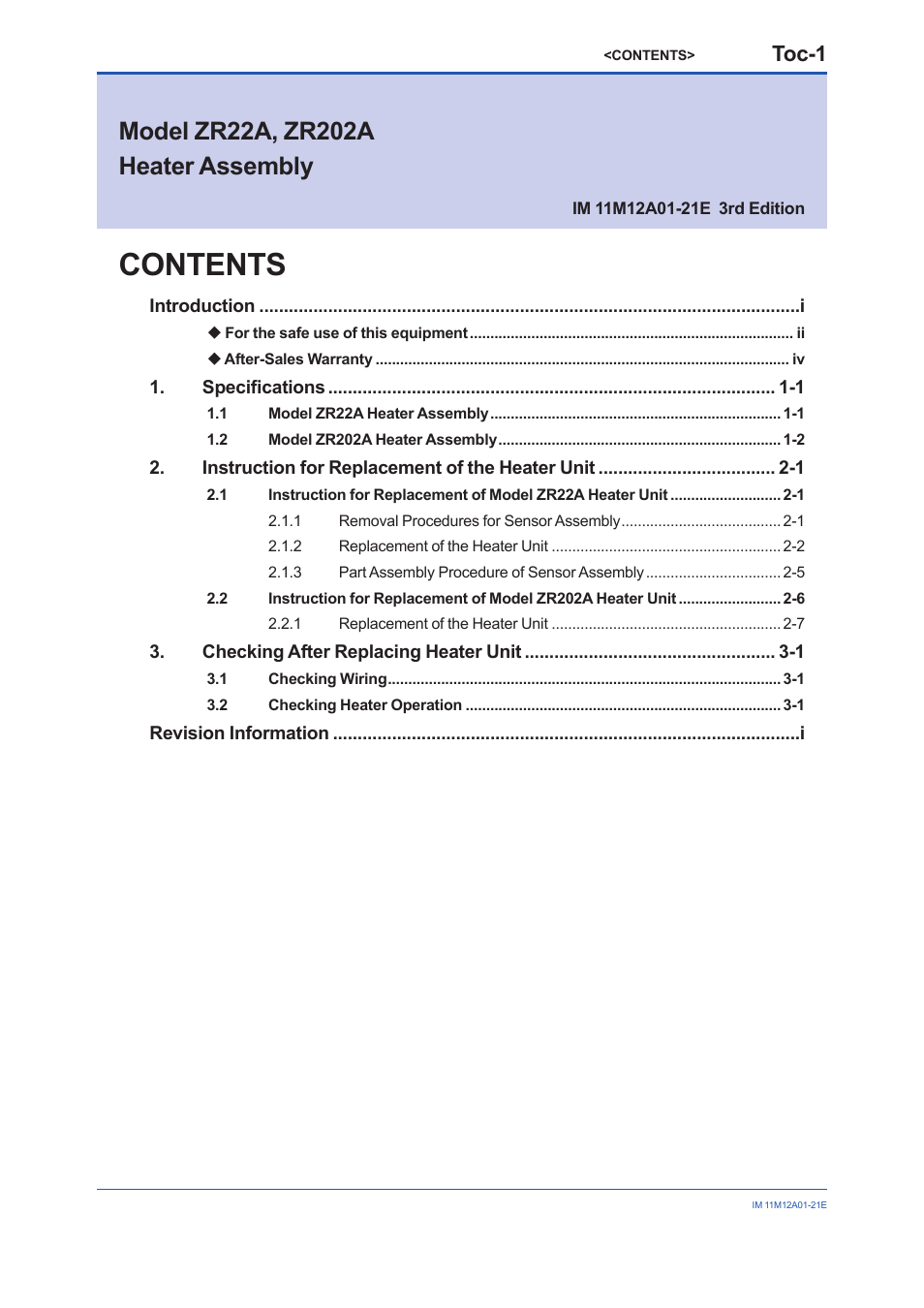 Yokogawa Integral Oxygen Analyzer ZR202 User Manual | Page 6 / 21