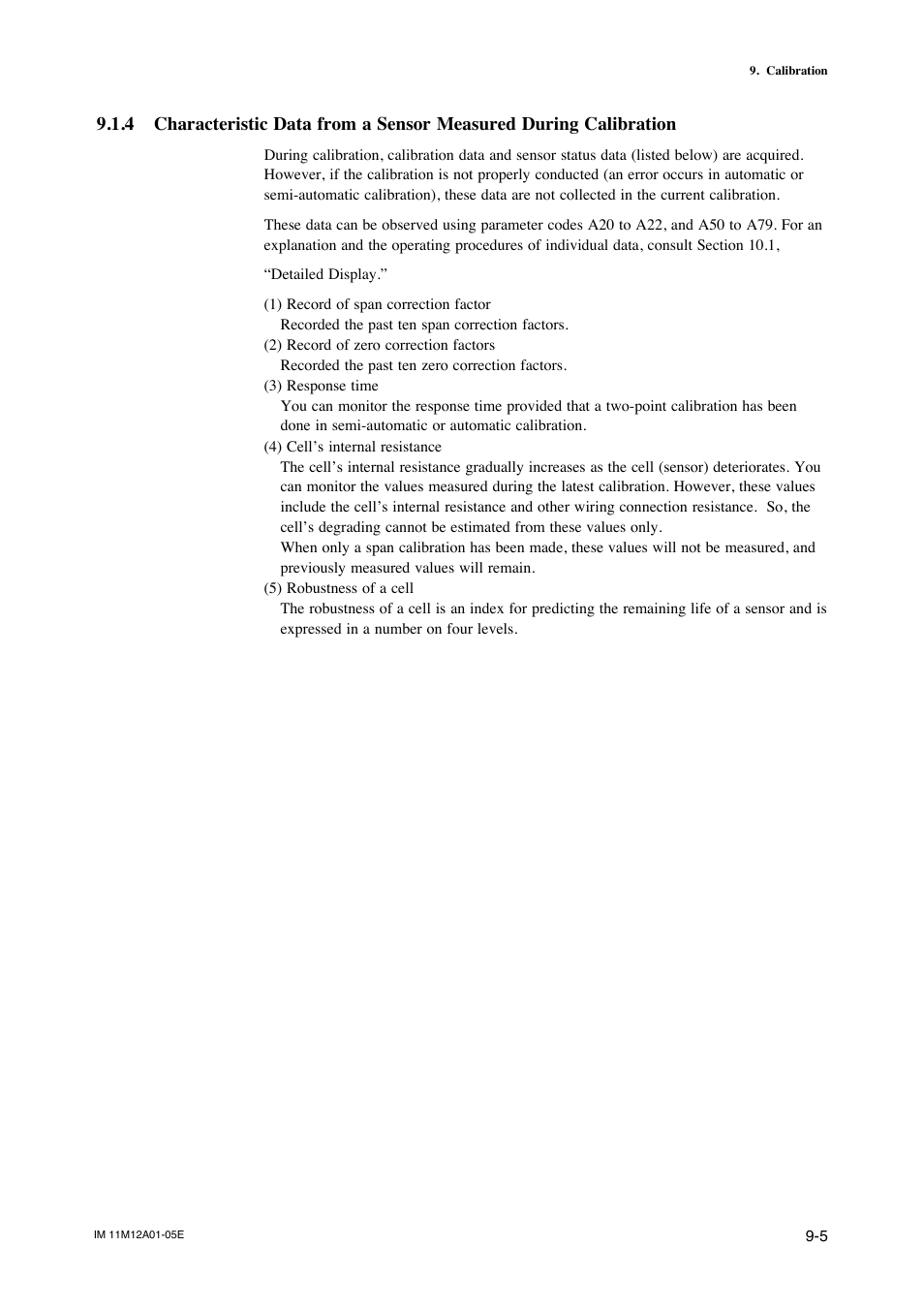 Calibration -9 | Yokogawa Integral Oxygen Analyzer ZR202 User Manual | Page 122 / 181