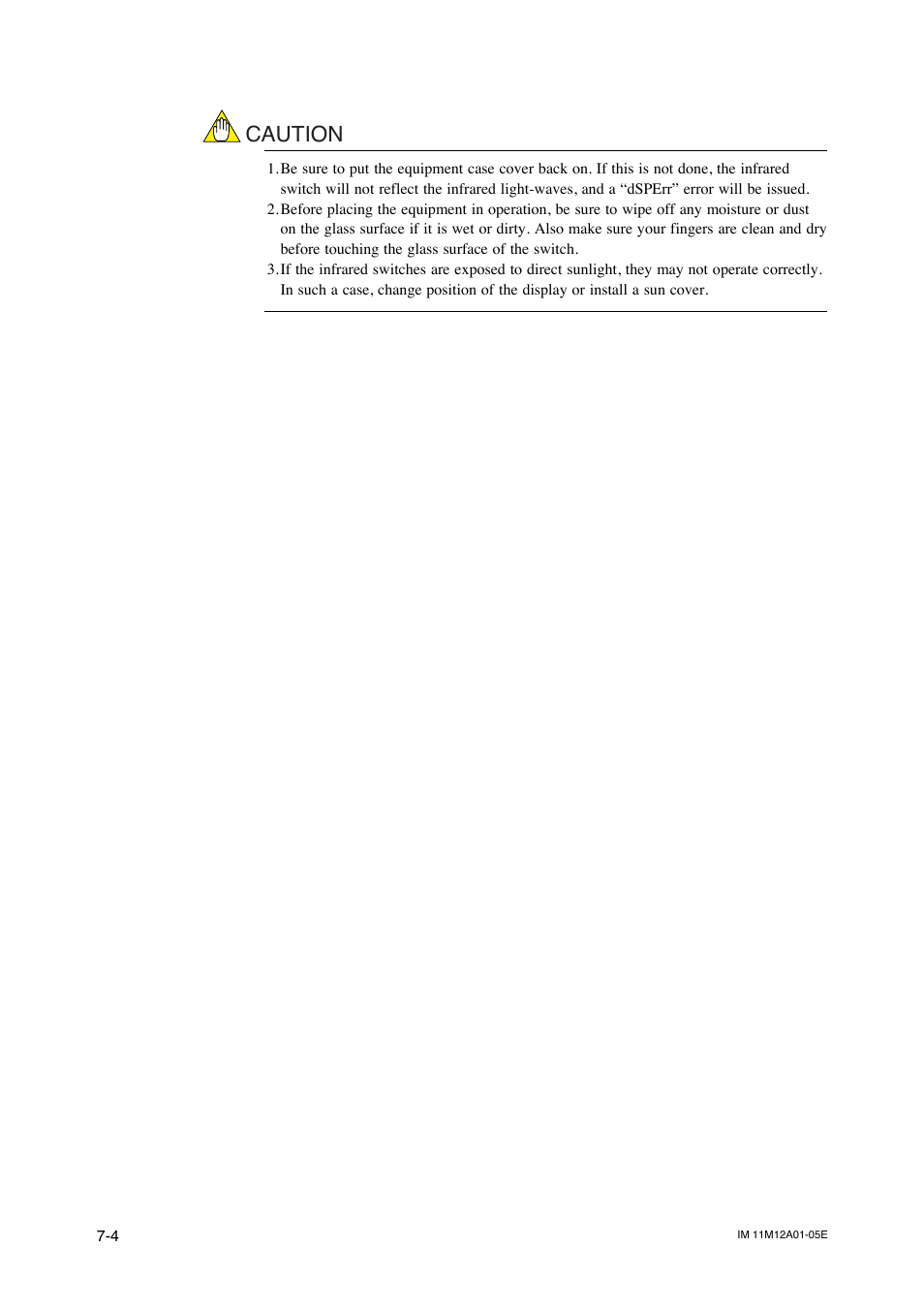 Caution | Yokogawa Integral Oxygen Analyzer ZR202 User Manual | Page 77 / 181