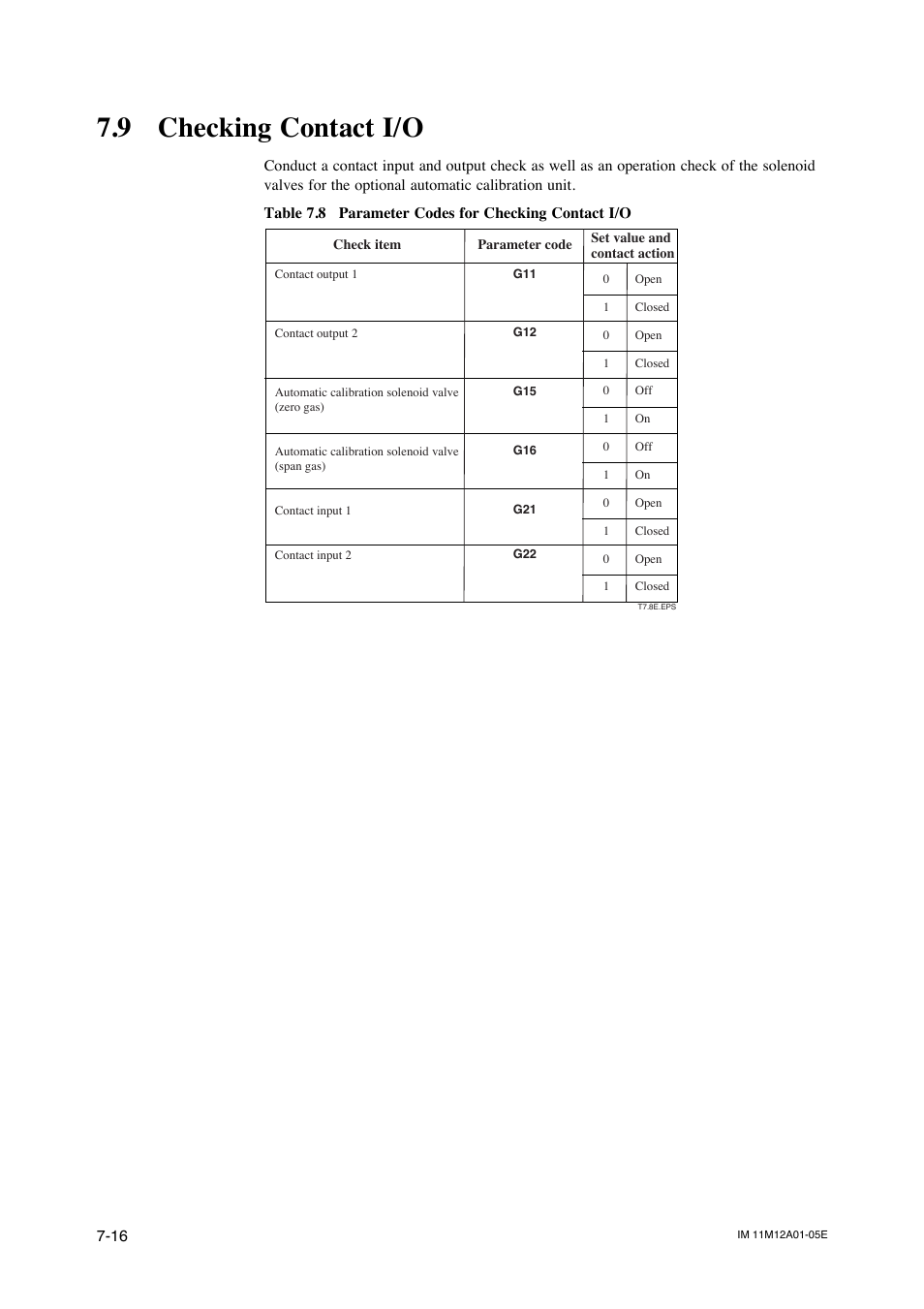 9 checking contact i/o, 10 calibration -20 | Yokogawa Integral Oxygen Analyzer ZR202 User Manual | Page 89 / 181