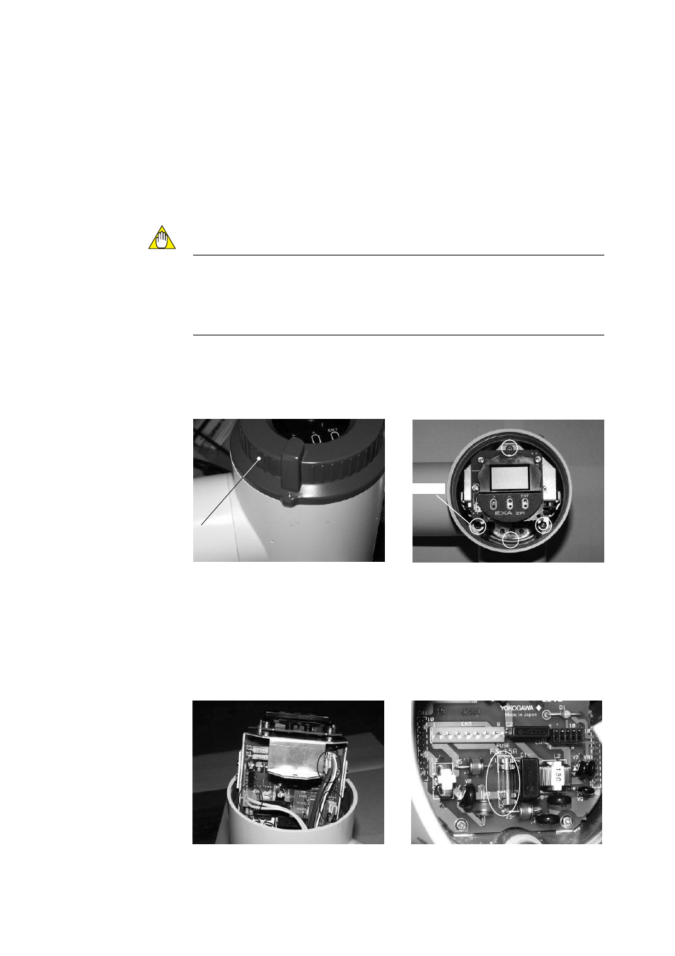 2 inspection and maintenance of the converter, Caution, 1 replacing fuses | Yokogawa Integral Oxygen Analyzer ZR202 User Manual | Page 151 / 169