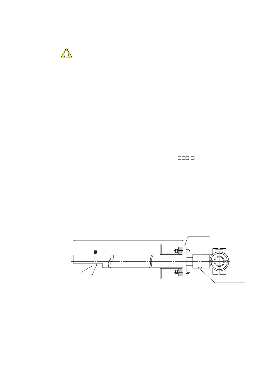 Caution, 7 installation of the probe, 8 installation of the probe protector (zo21r) | Yokogawa Integral Oxygen Analyzer ZR202 User Manual | Page 47 / 169