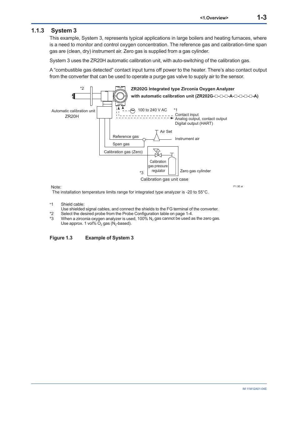 3 system 3, System 3 -3 | Yokogawa Integral Oxygen Analyzer ZR202 User Manual | Page 18 / 157