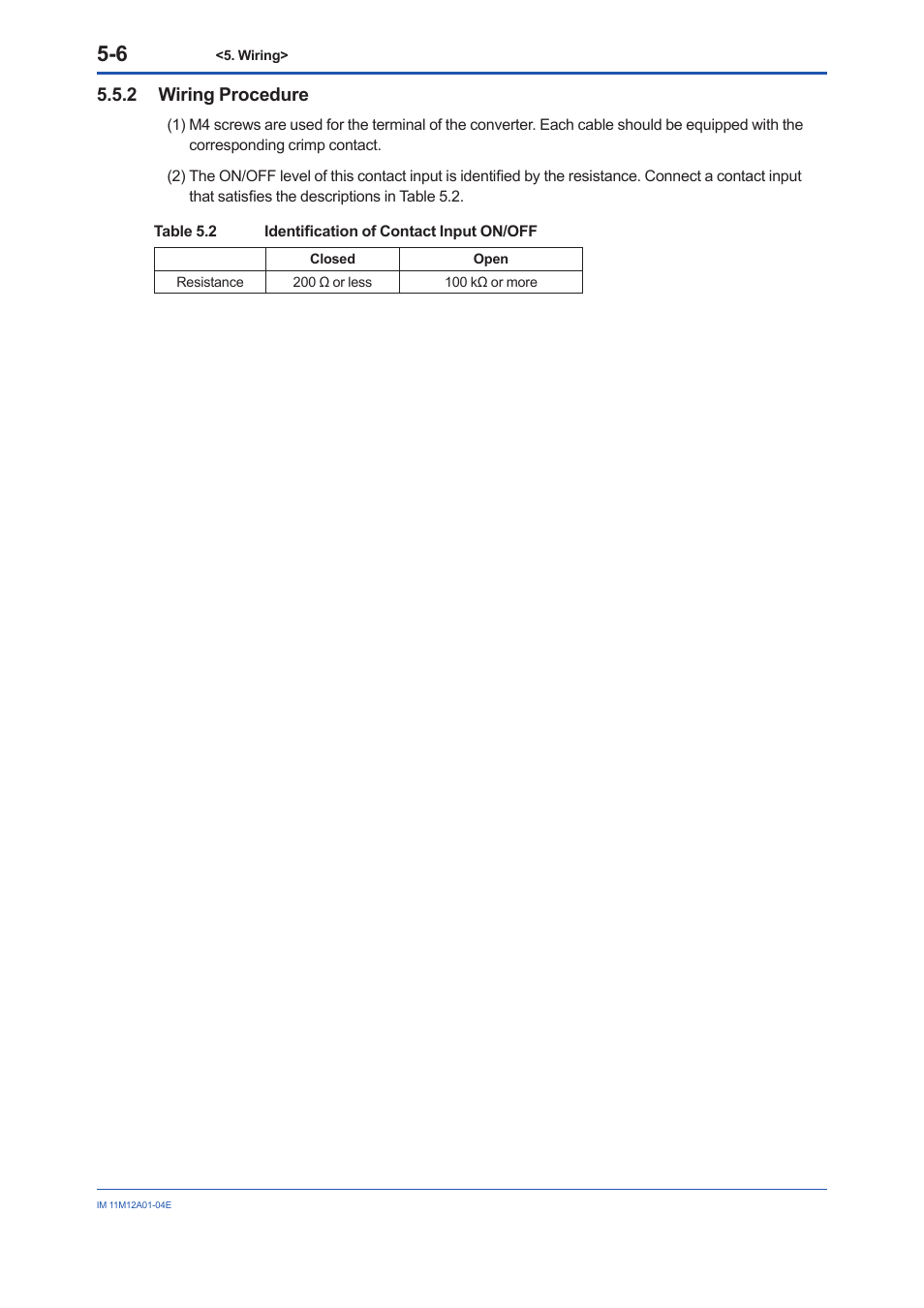 2 wiring procedure, Wiring procedure -6 | Yokogawa Integral Oxygen Analyzer ZR202 User Manual | Page 63 / 157