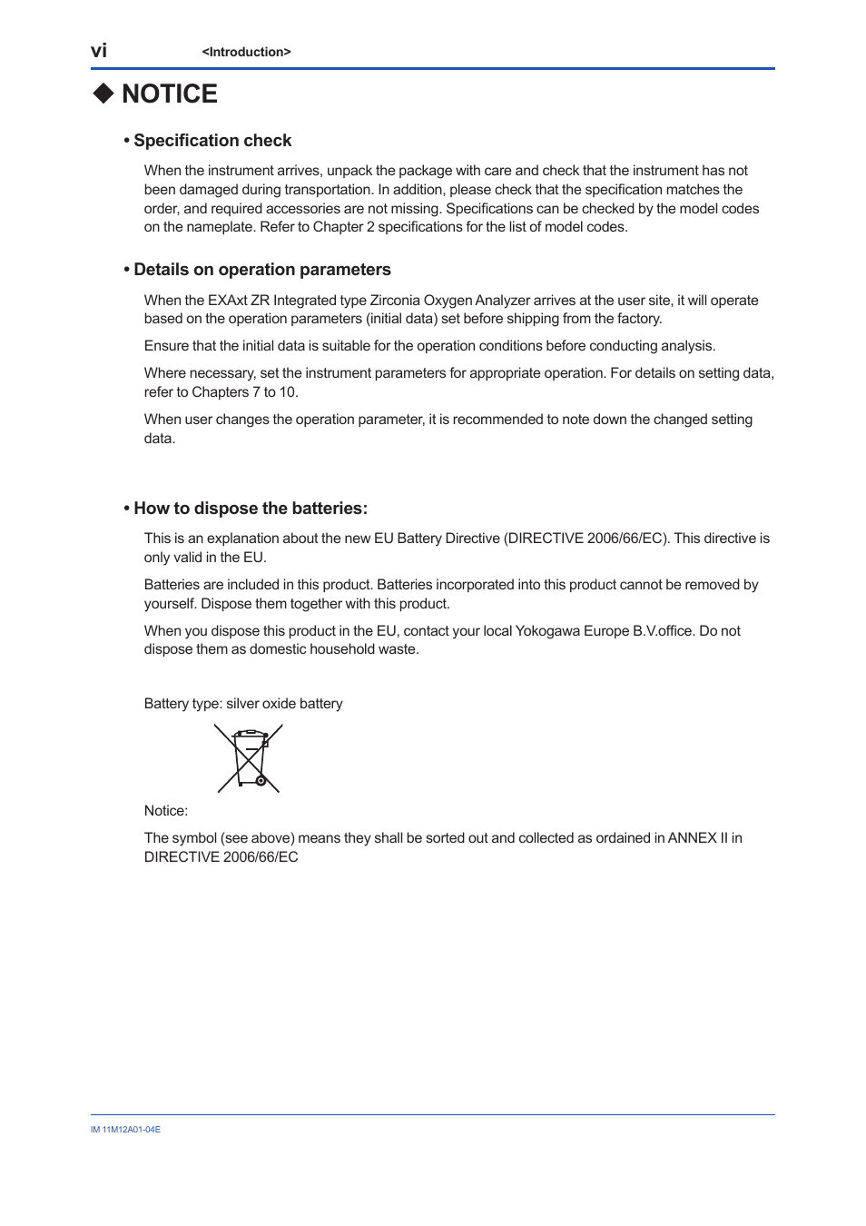 Notice | Yokogawa Integral Oxygen Analyzer ZR202 User Manual | Page 7 / 157