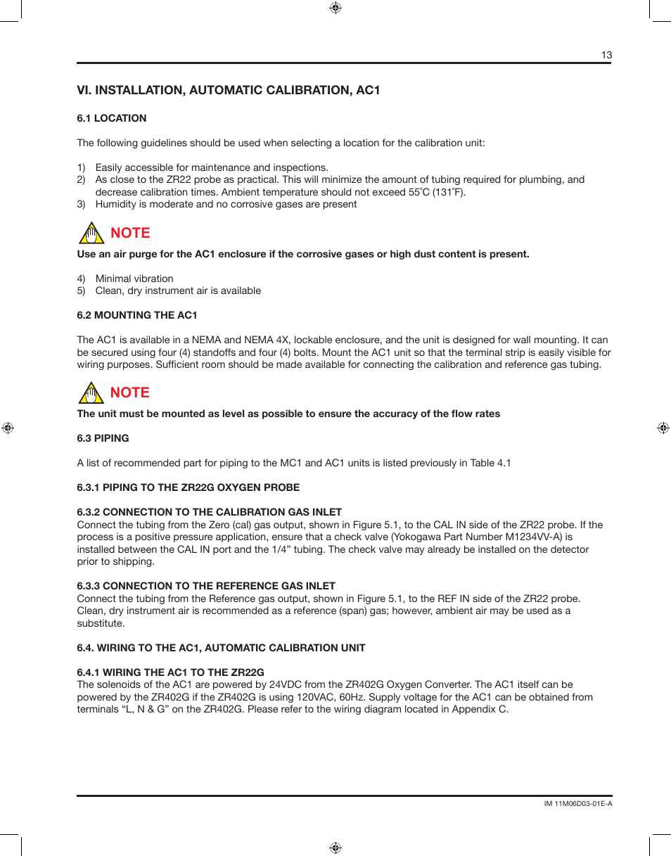 Yokogawa AC8 Calibration Units User Manual | Page 13 / 32