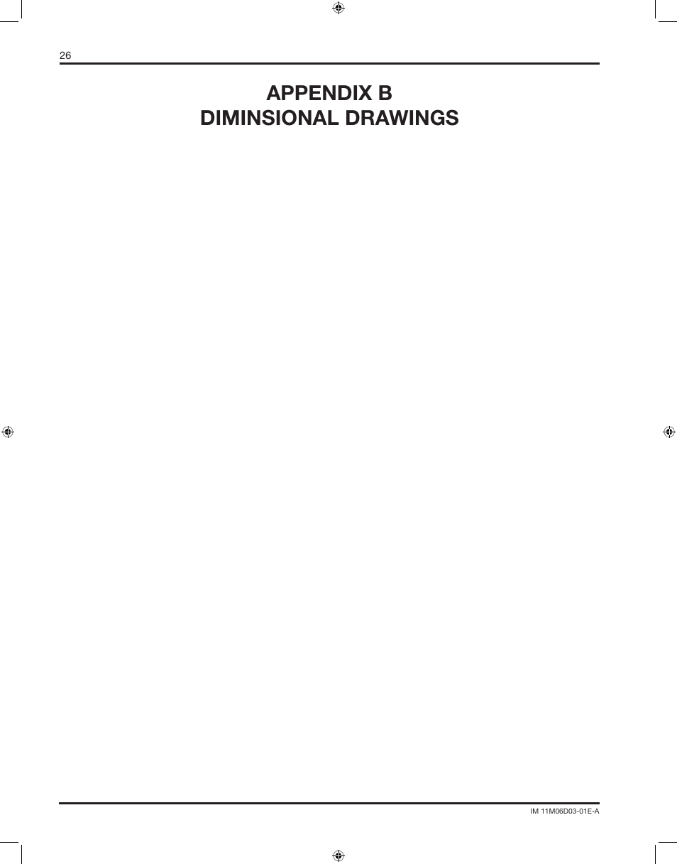 Appendix b diminsional drawings | Yokogawa AC8 Calibration Units User Manual | Page 26 / 32