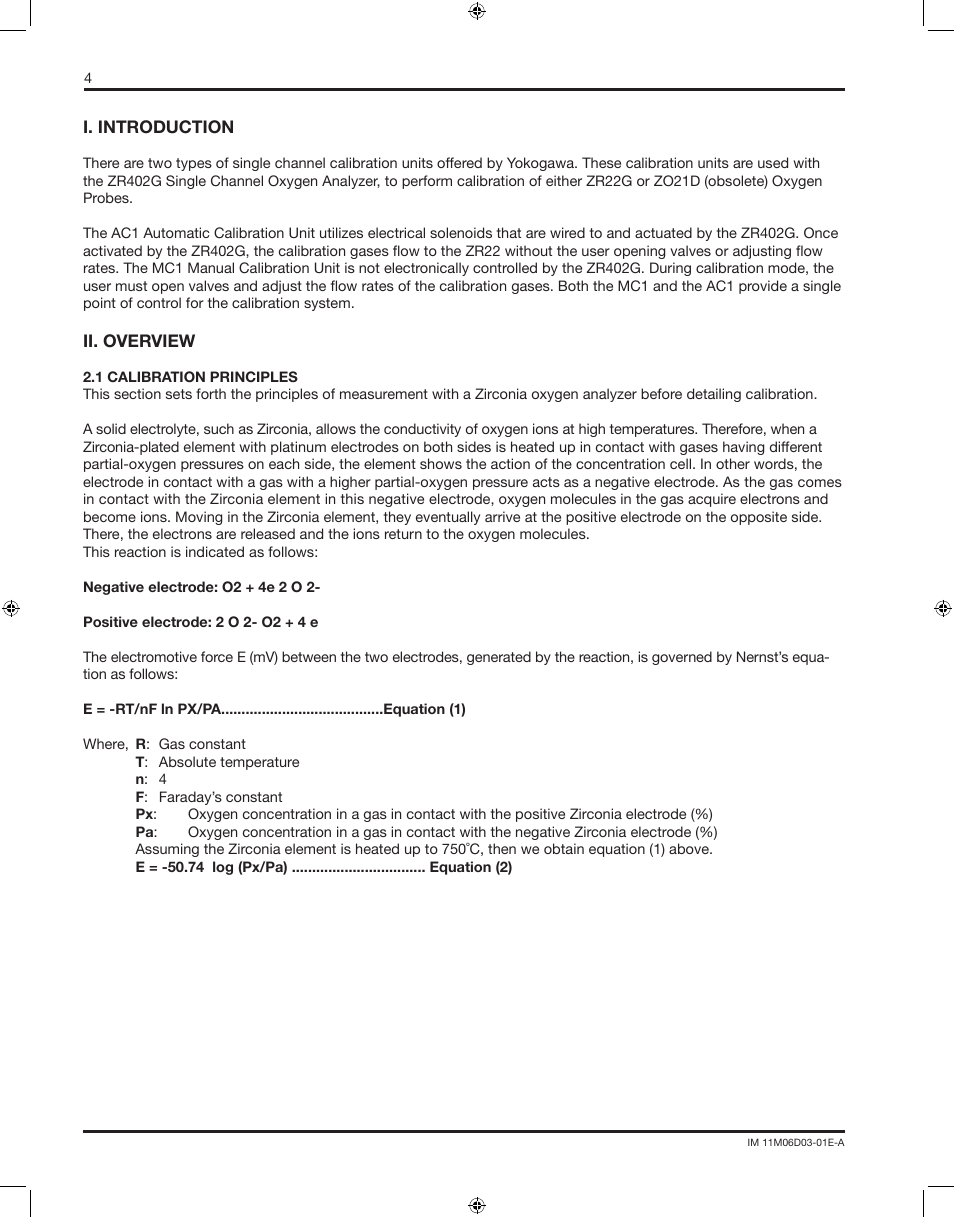 Yokogawa AC8 Calibration Units User Manual | Page 4 / 32