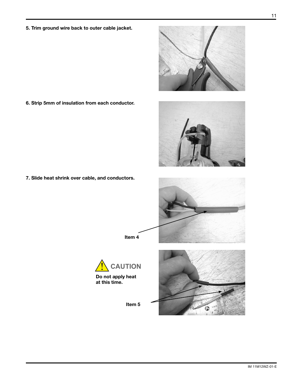 Caution | Yokogawa WZ-H Cables User Manual | Page 11 / 16