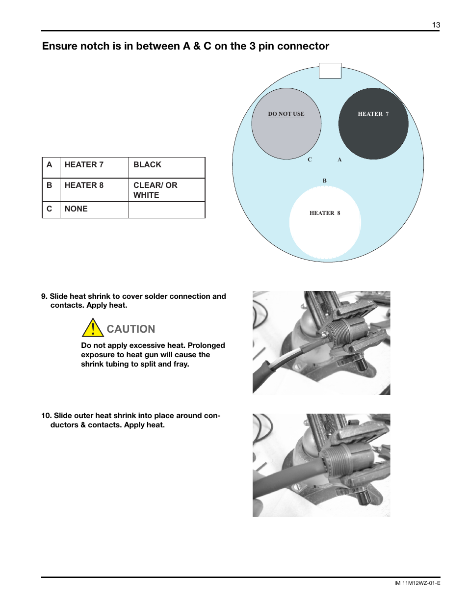 Caution | Yokogawa WZ-H Cables User Manual | Page 13 / 16