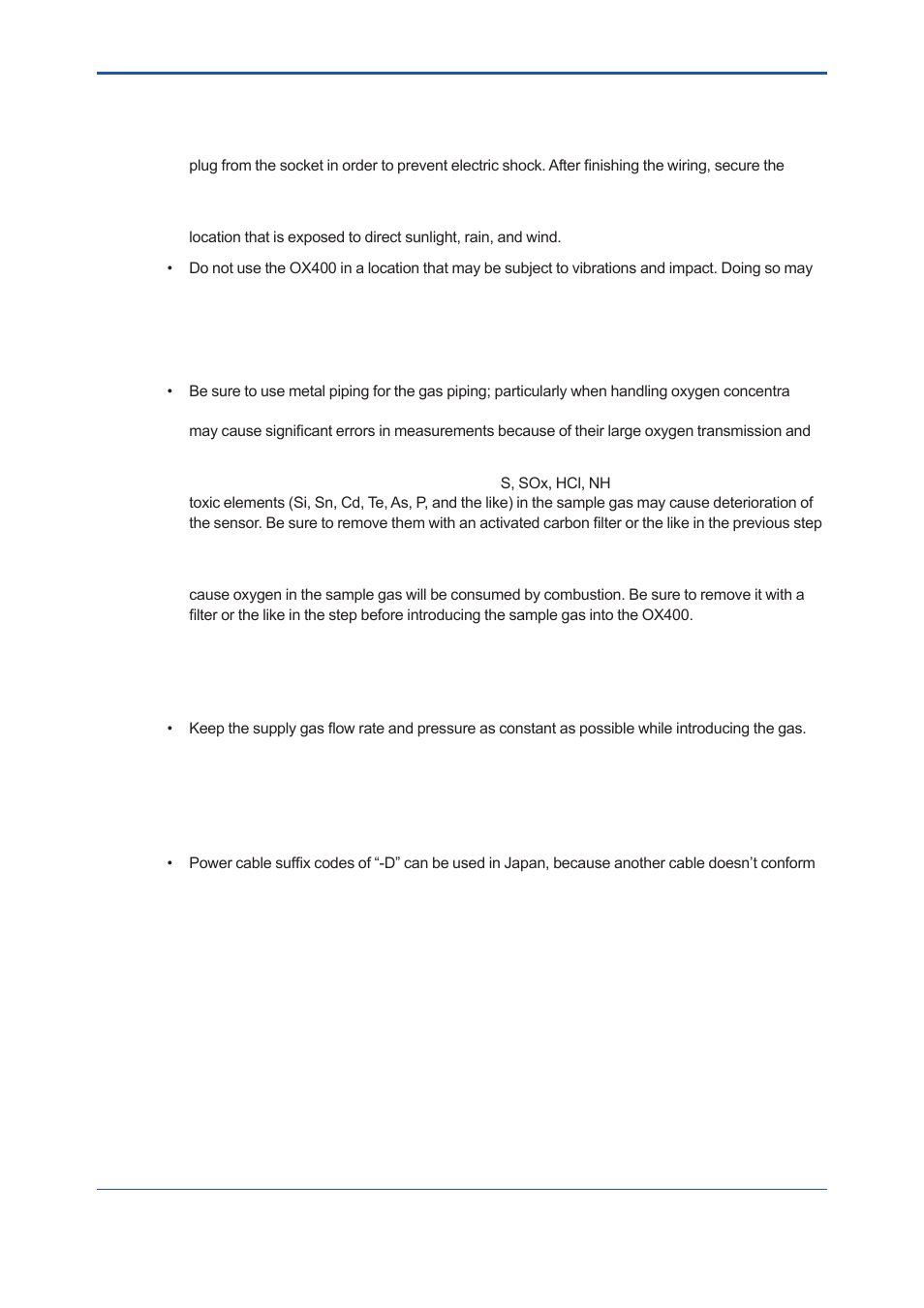 Yokogawa Low Concentration (ppm) Zirconia Oxygen Analyzer OX400 User Manual | Page 5 / 67