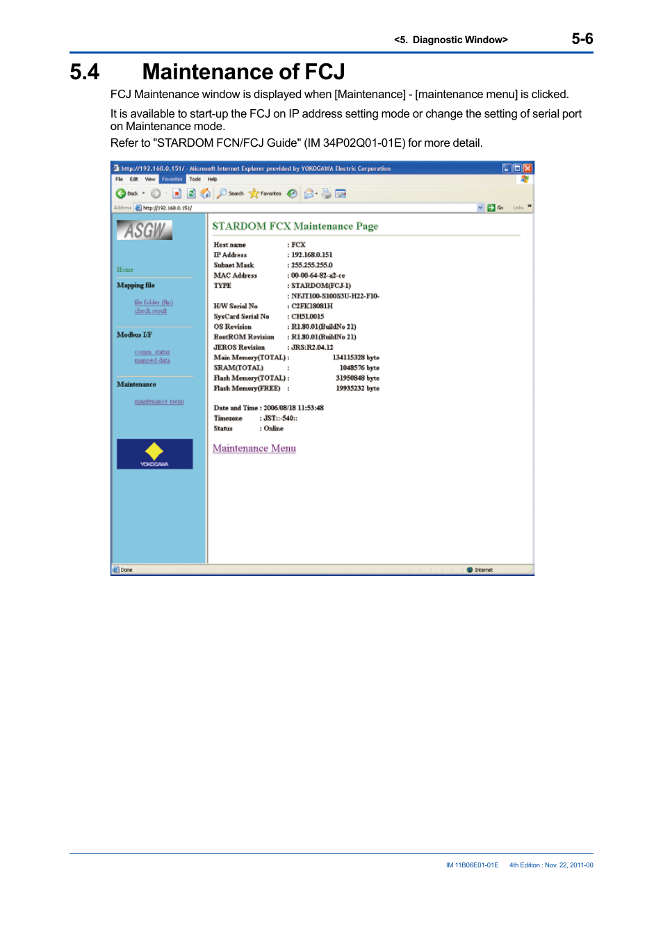 4 maintenance of fcj, Maintenance of fcj -6 | Yokogawa GC1000 Mark II Process Gas Chromatograph User Manual | Page 35 / 41