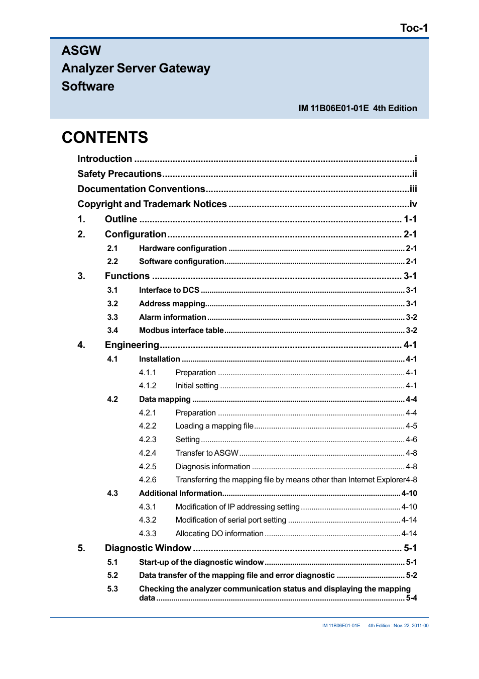 Yokogawa GC1000 Mark II Process Gas Chromatograph User Manual | Page 6 / 41