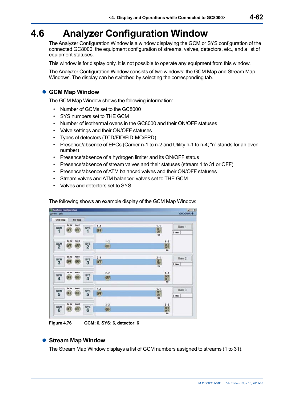 6 analyzer configuration window, Analyzer configuration window -62 | Yokogawa GC8000 Process Gas Chromatograph User Manual | Page 109 / 197