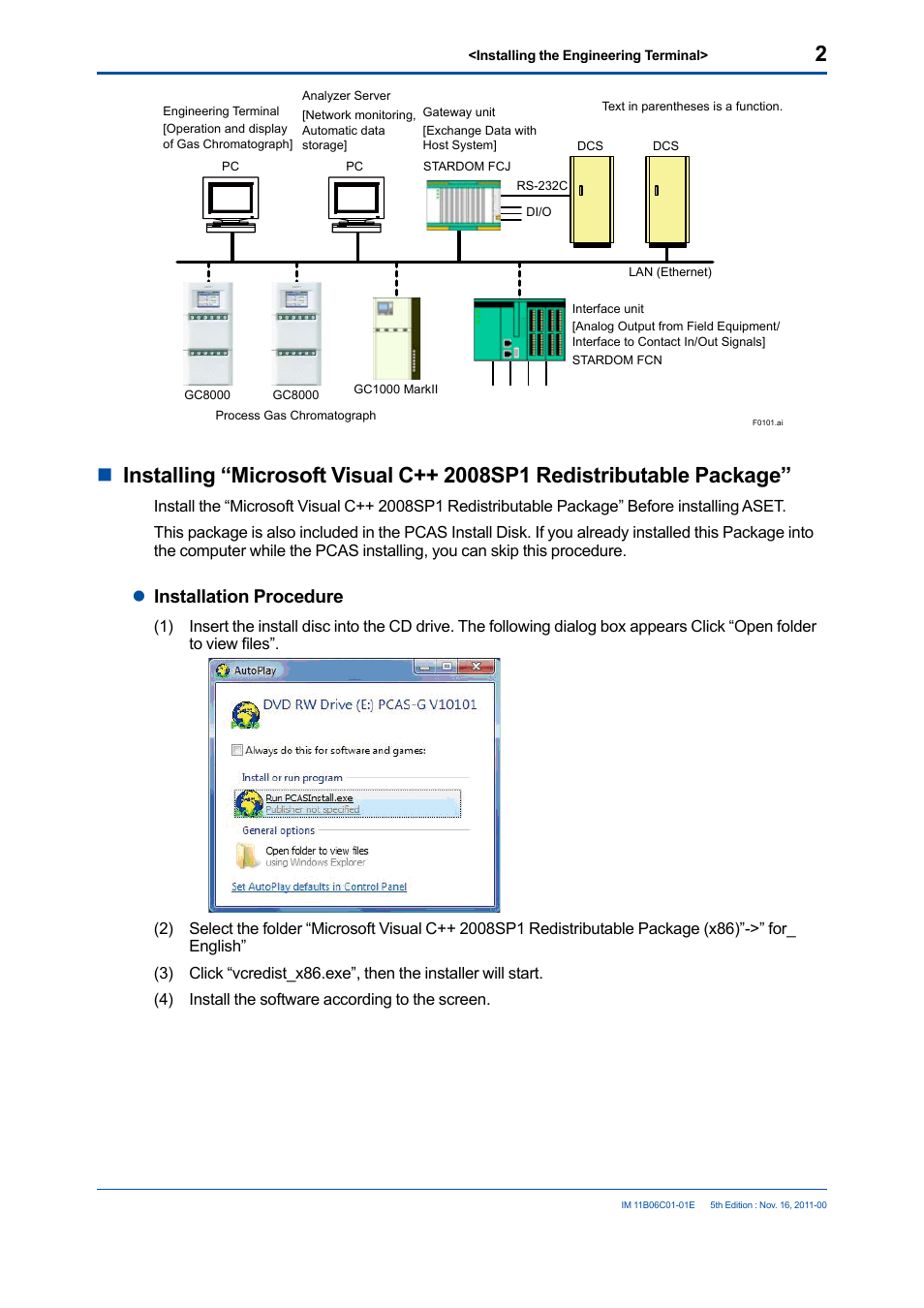 Linstallation procedure | Yokogawa GC8000 Process Gas Chromatograph User Manual | Page 11 / 197