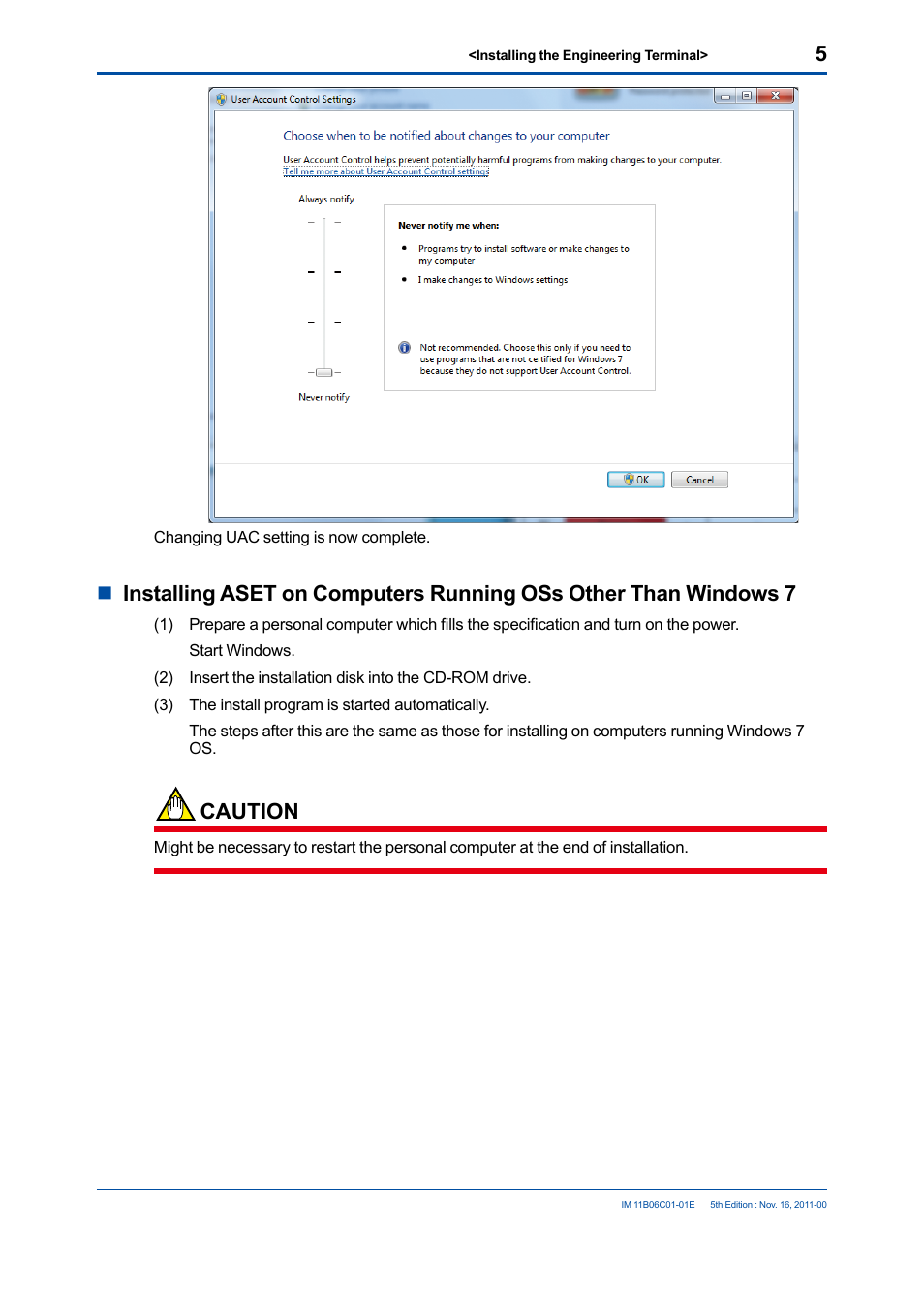 Caution | Yokogawa GC8000 Process Gas Chromatograph User Manual | Page 14 / 197