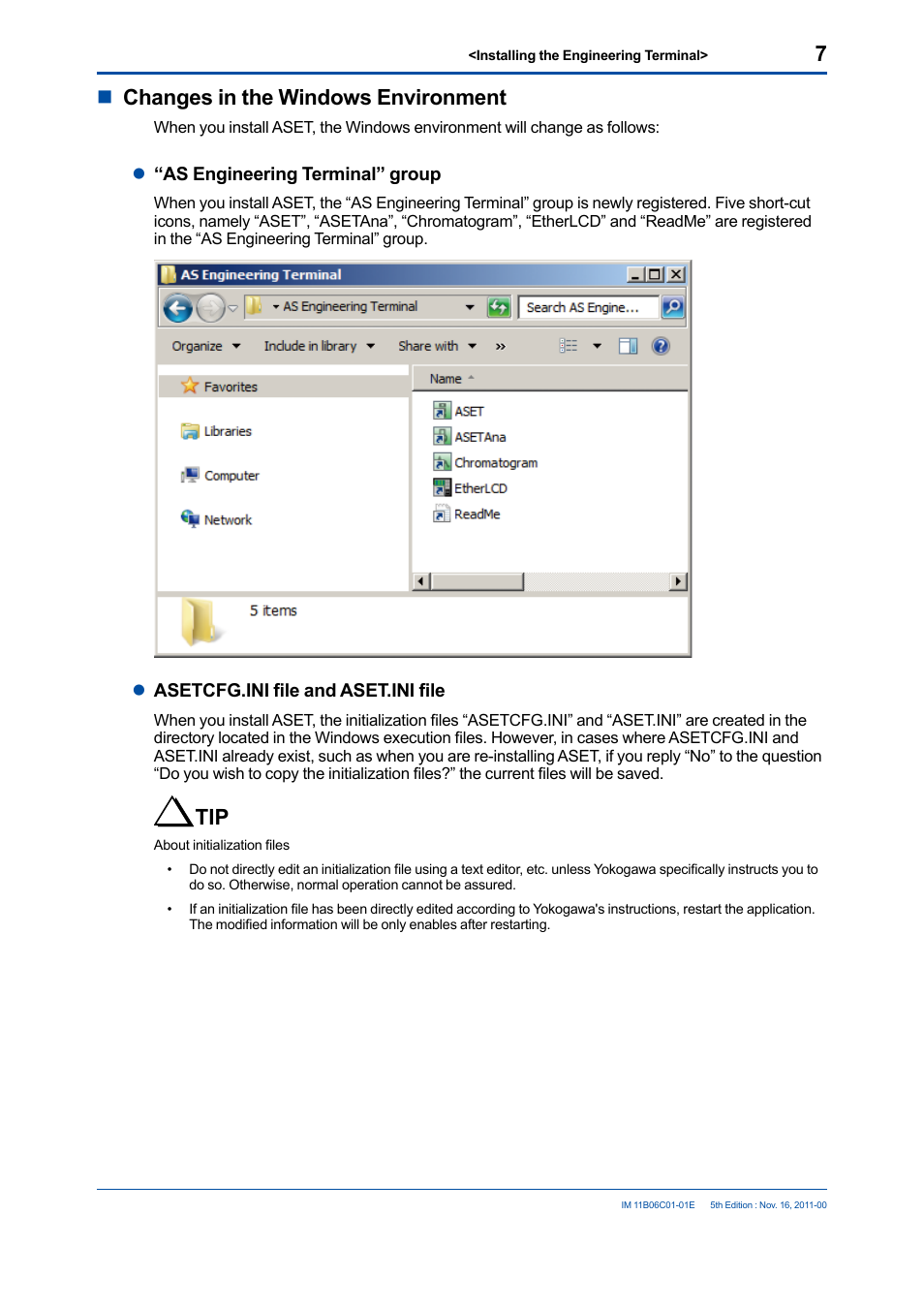 Nchanges in the windows environment | Yokogawa GC8000 Process Gas Chromatograph User Manual | Page 16 / 197