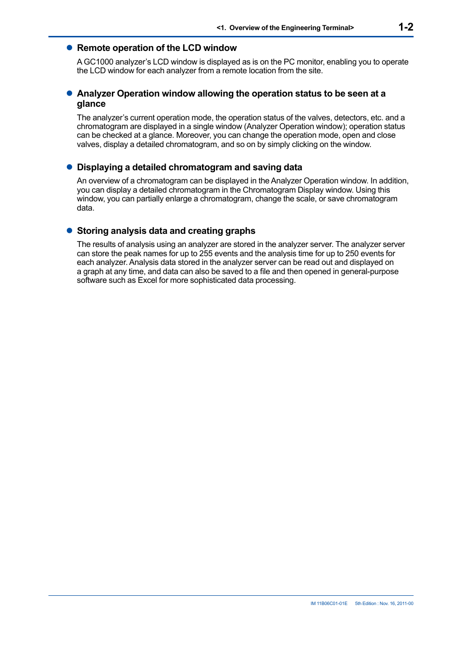 Yokogawa GC8000 Process Gas Chromatograph User Manual | Page 18 / 197