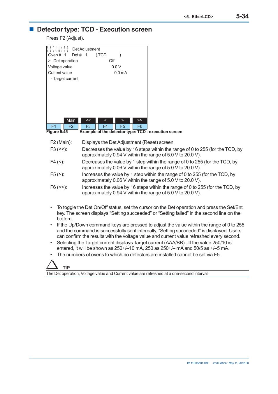 Detector type: tcd - execution screen | Yokogawa GC8000 Process Gas Chromatograph User Manual | Page 285 / 537