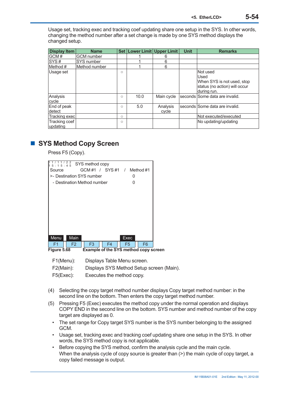 Sys method copy screen | Yokogawa GC8000 Process Gas Chromatograph User Manual | Page 305 / 537