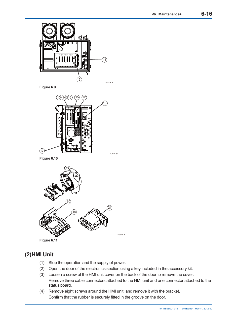 2) hmi unit | Yokogawa GC8000 Process Gas Chromatograph User Manual | Page 369 / 537