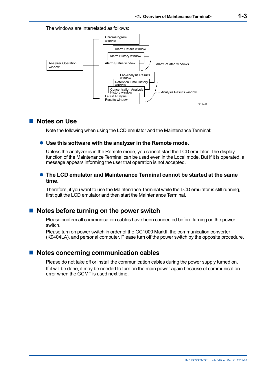 Yokogawa GC1000 Mark II Process Gas Chromatograph User Manual | Page 22 / 105
