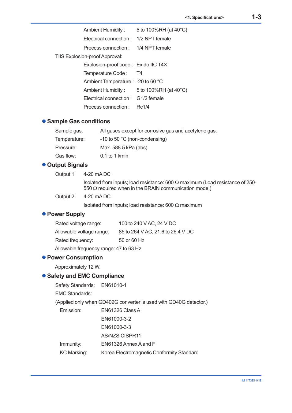 Yokogawa GD40 Gas Density Detector User Manual | Page 12 / 178