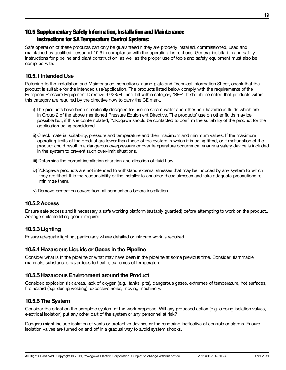 Yokogawa Advanced Reflux Sampler User Manual | Page 19 / 28