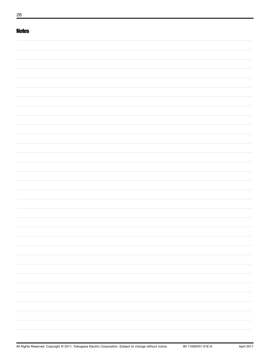 Yokogawa Advanced Reflux Sampler User Manual | Page 26 / 28
