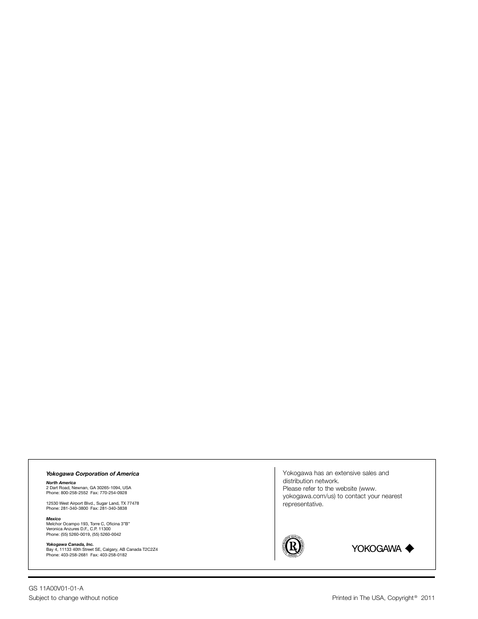 Yokogawa Advanced Reflux Sampler User Manual | Page 28 / 28
