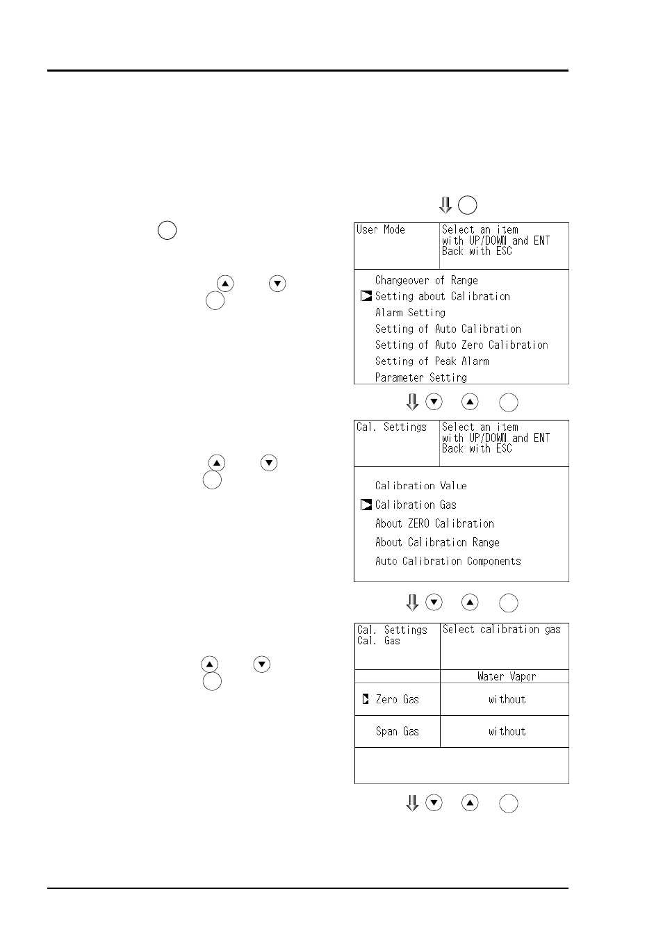 2 setting of calibration gas | Yokogawa IR200 User Manual | Page 39 / 101