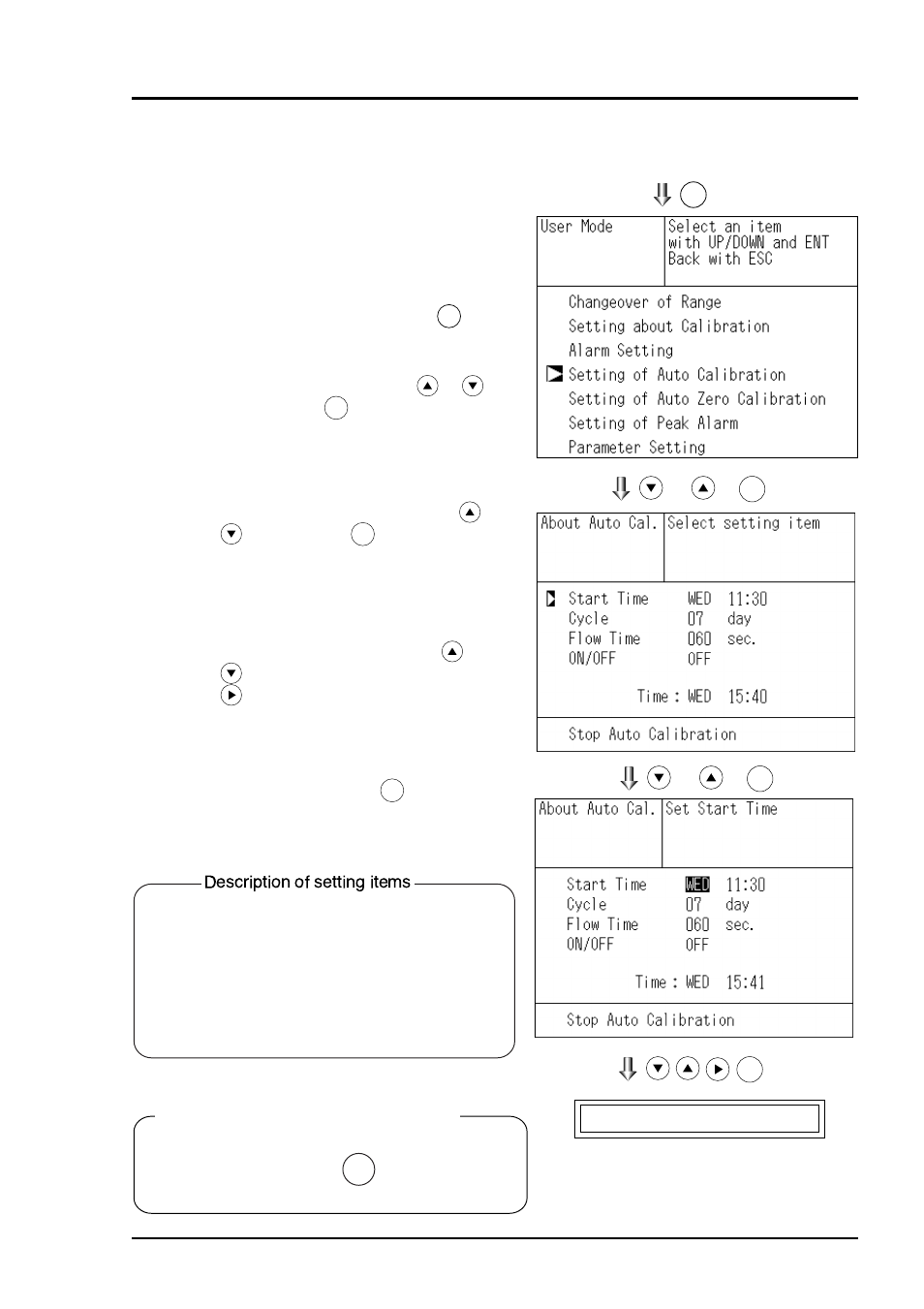 4 setting of auto calibration, 1 auto calibration | Yokogawa IR200 User Manual | Page 50 / 101