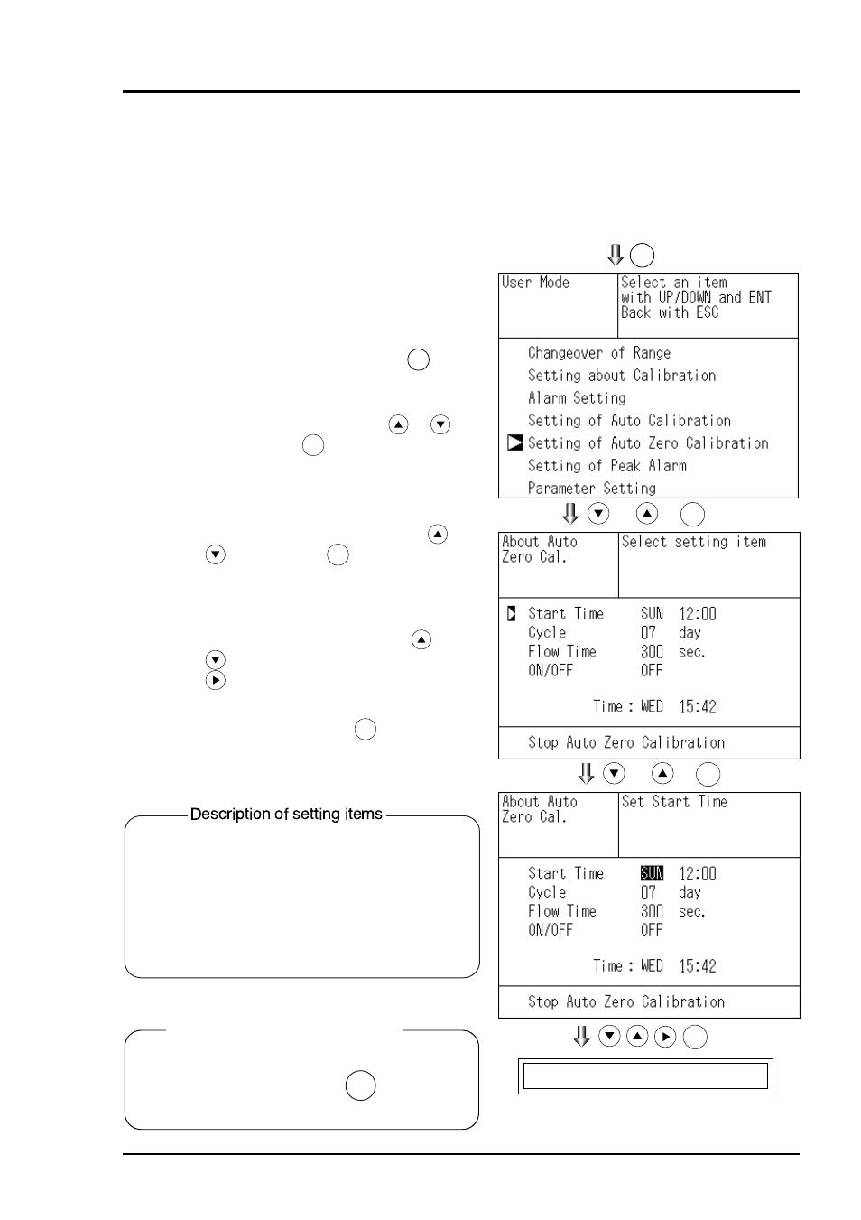 5 setting of auto zero calibration, 1 auto zero calibration | Yokogawa IR200 User Manual | Page 54 / 101