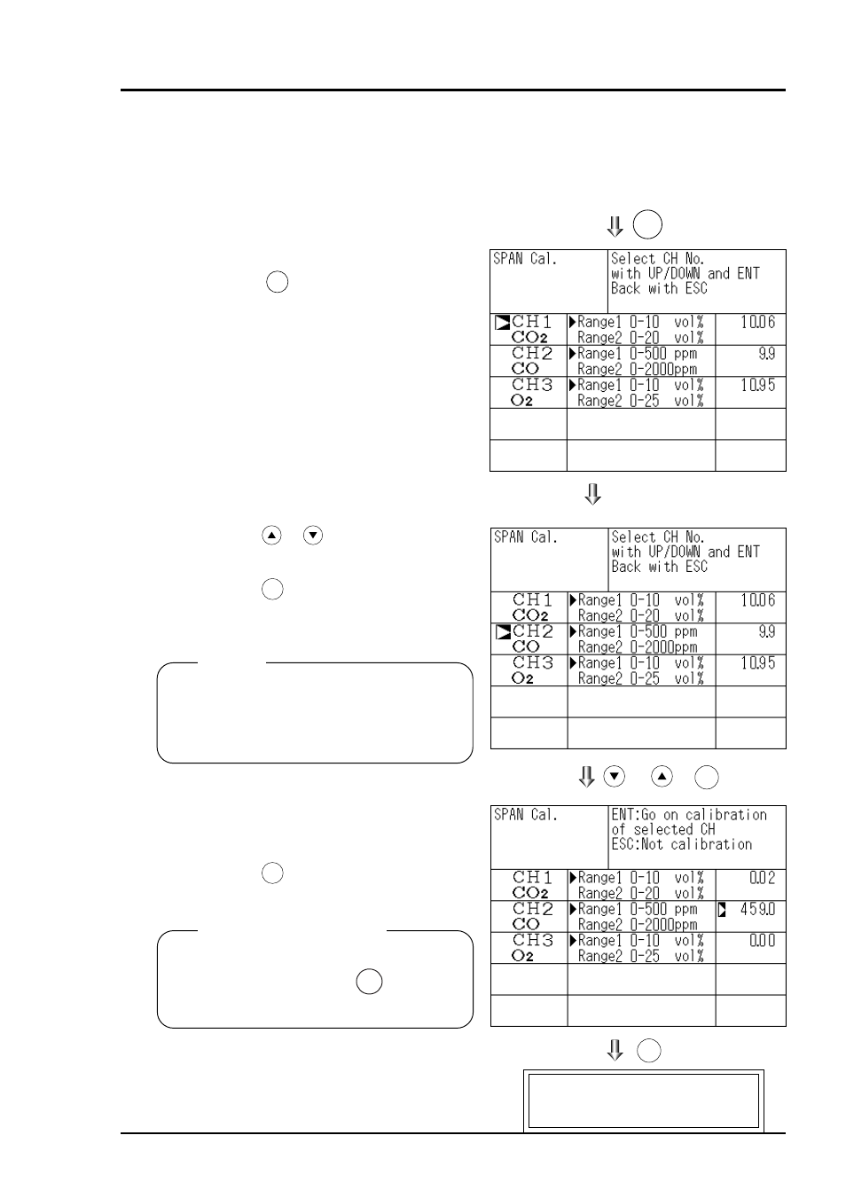 2 span calibration | Yokogawa IR200 User Manual | Page 68 / 101